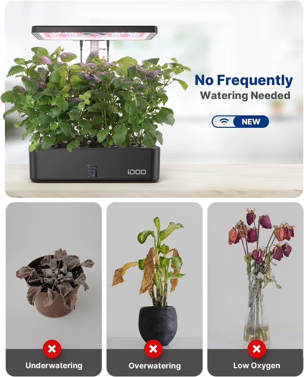 12 Pods WiFi Hydroponics Growi - огляд і ціна Indoor Garden Kit